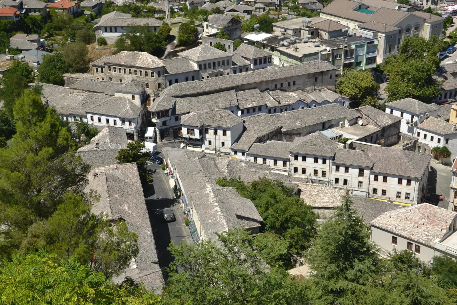 The stone town of Gjirokastër and its fortress