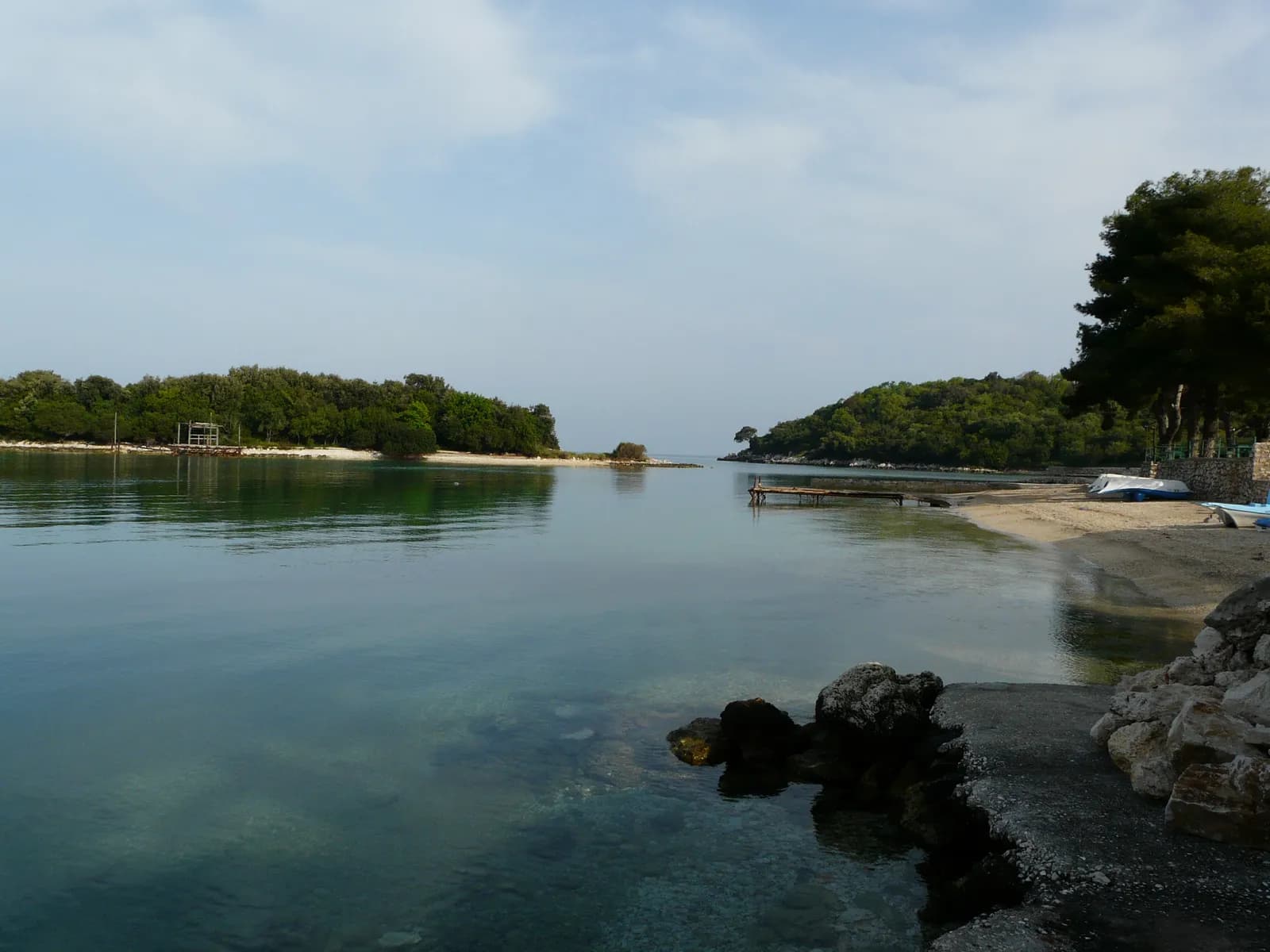 Ksamil beaches and offshore islets near Saranda